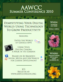 Summer Conference flyer