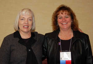 Pres. Linda Gerber and Cherie Maas-Anderson